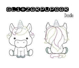 Stickserie - Glitzerpupser Doodle